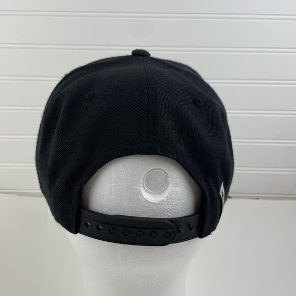 Salty Crew Chasing Tail Trucker Hat Black Flat Brim Logo Snapback Wool Blend Cap - Picture 4 of 10